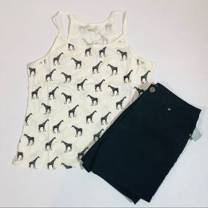 Forever 21 Giraffe Tank Top 1X Perfect for Bundle